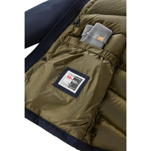 Woolrich Parka lungo Parka Uomo lungo in tessuto Ramar Blu A23-WOOLRICHCFWOOU0866MRUT0001-MLB-S - Francavilla Moda