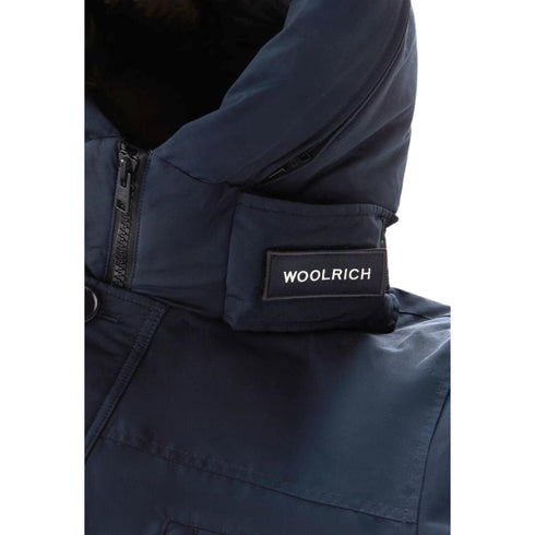 Woolrich Parka lungo Parka Uomo lungo in tessuto Ramar Blu A23-WOOLRICHCFWOOU0866MRUT0001-MLB-S - Francavilla Moda