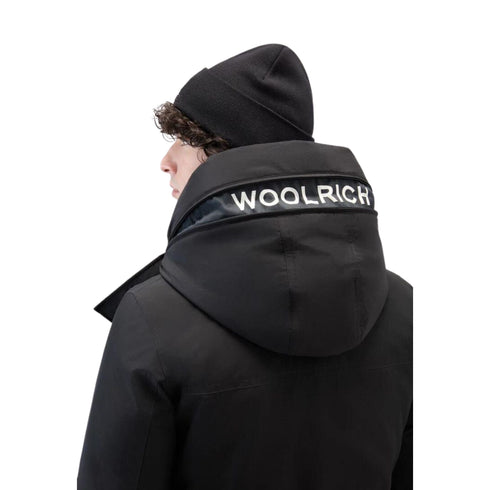 Woolrich Parka lungo Parka Uomo lungo in tessuto Ramar Nero A23-WOOLRICHCFWOOU0866MRUT0001-BLK-S - Francavilla Moda