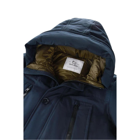 Woolrich Parka lungo Parka Uomo lungo in tessuto Ramar Blu A23-WOOLRICHCFWOOU0866MRUT0001-MLB-S - Francavilla Moda