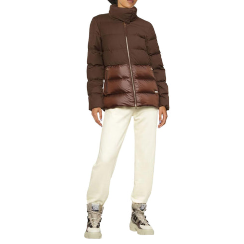 Piumino Donna corto Luxe Puffy Moro WOOLRICH- Francavilla Moda