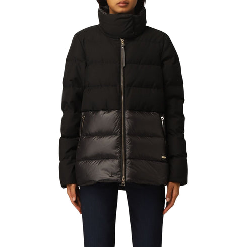 Piumino Donna corto Luxe Puffy Nero WOOLRICH- Francavilla Moda
