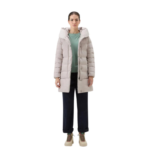 Woolrich Piumino lungo Piumino Donna lungo Puffy Mastice A23-WOOLRICHCFWWOU0685FRUT3128-7125-XS - Francavilla Moda