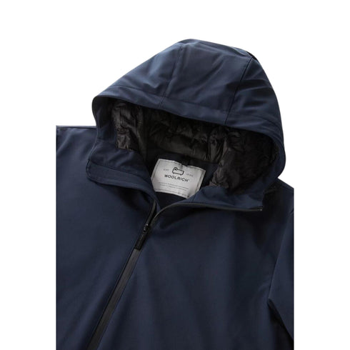 Woolrich Piumino corto Piumino Uomo corto Pacific in softshell Blu A23-WOOLRICHCFWOOU0791MRUT3496-3989-S - Francavilla Moda