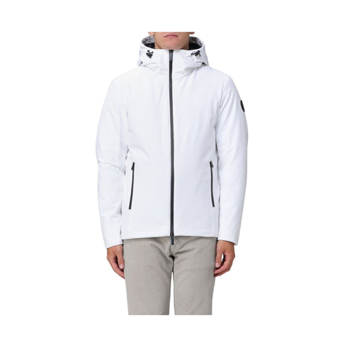 Piumino Uomo corto Pacific in softshell Bianco Woolrich- Francavilla Moda