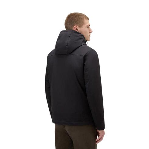 Woolrich Piumino corto Piumino Uomo corto Pacific in softshell Nero - Francavilla Moda