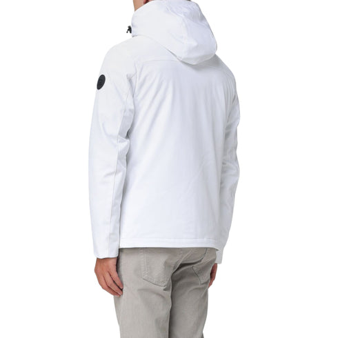 Piumino Uomo corto Pacific in softshell Bianco Woolrich- Francavilla Moda