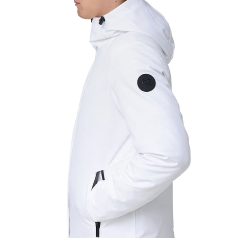 Piumino Uomo corto Pacific in softshell Bianco Woolrich- Francavilla Moda