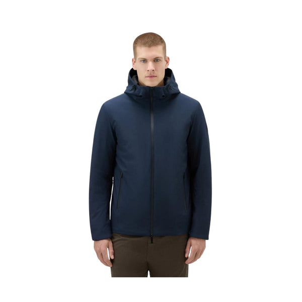Woolrich Piumino corto Piumino Uomo corto Pacific in softshell Blu A23-WOOLRICHCFWOOU0791MRUT3496-3989-S - Francavilla Moda