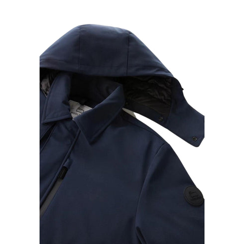 Woolrich Piumino lungo Piumino Uomo lungo in softshell Blu A23-WOOLRICHCFWOOU0792MRUT3496-3989-S - Francavilla Moda