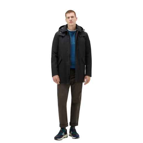Woolrich Piumino lungo Piumino Uomo lungo in softshell Nero - Francavilla Moda