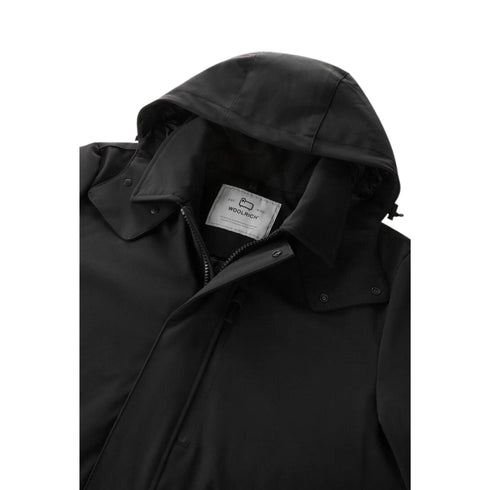 Woolrich Piumino lungo Piumino Uomo lungo in softshell Nero - Francavilla Moda