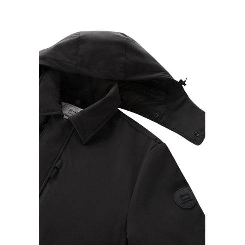 Woolrich Piumino lungo Piumino Uomo lungo in softshell Nero - Francavilla Moda