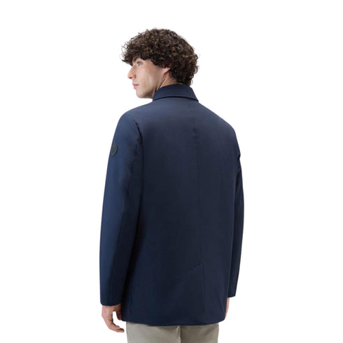 Woolrich Piumino lungo Piumino Uomo lungo in softshell Blu A23-WOOLRICHCFWOOU0792MRUT3496-3989-S - Francavilla Moda