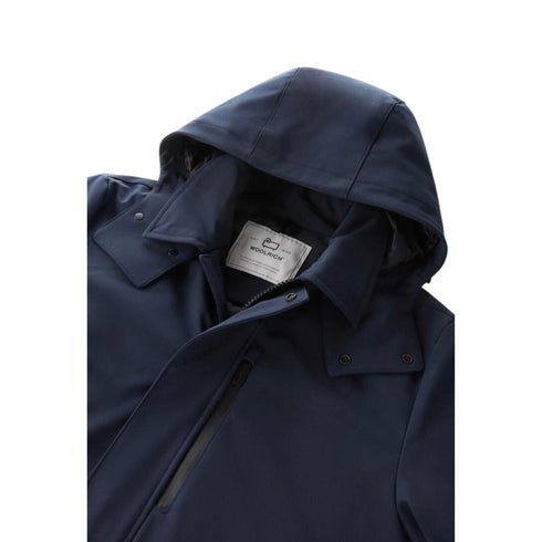 Woolrich Piumino lungo Piumino Uomo lungo in softshell Blu A23-WOOLRICHCFWOOU0792MRUT3496-3989-S - Francavilla Moda