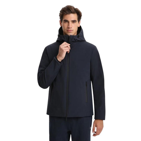 Piumino Uomo Pacific Softshell impermeabile Blu WOOLRICH- Francavilla Moda