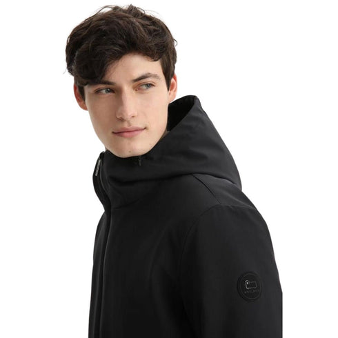Piumino Uomo Pacific Softshell impermeabile Nero WOOLRICH- Francavilla Moda