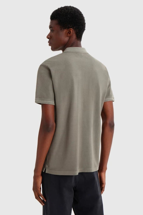 Polo Uomo in cotone effetto vintage Safari WOOLRICH- Francavilla Moda