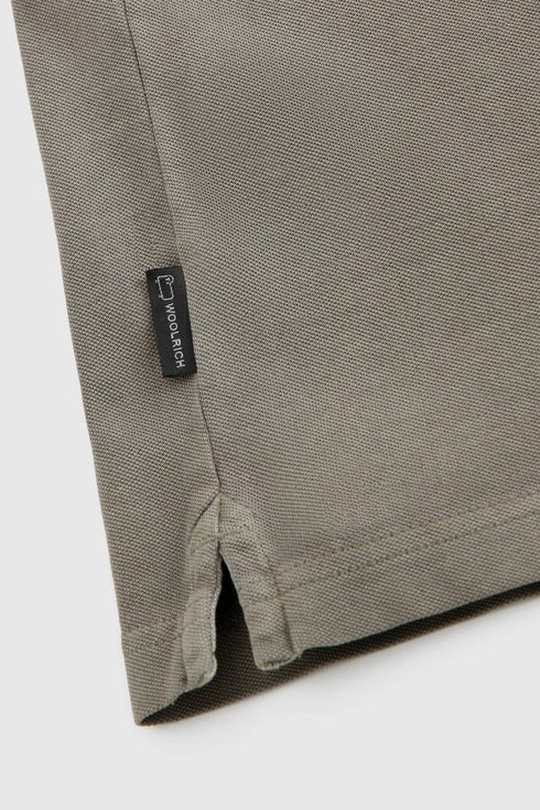 Polo Uomo in cotone effetto vintage Safari WOOLRICH- Francavilla Moda