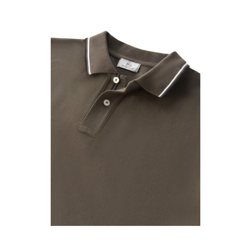 Polo Uomo Monterey in piqué di cotone Verde WOOLRICH- Francavilla Moda