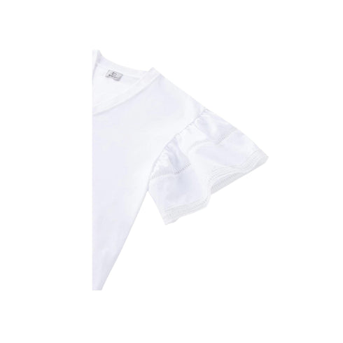 T-shirt Donna con maniche a palloncino Bianco WOOLRICH- Francavilla Moda