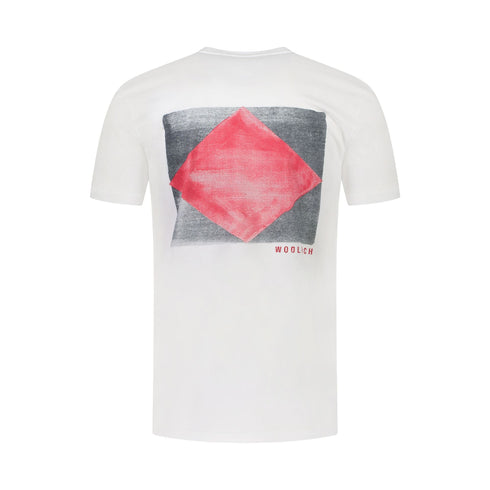 WOOLRICH T-Shirt T-shirt Uomo con taschino e stampa Bianco P24-WOOLRICHCFWOUTE0122MRUT2926-8041-S - Francavilla Moda