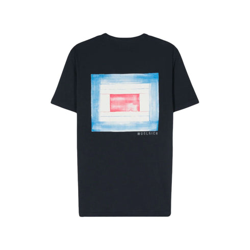 WOOLRICH T-Shirt T-shirt Uomo con taschino e stampa Melton blue - Francavilla Moda