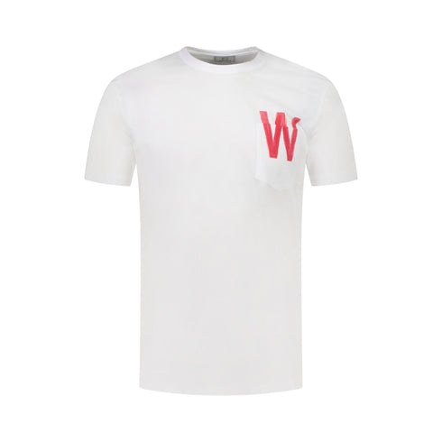 WOOLRICH T-Shirt T-shirt Uomo con taschino e stampa Bianco P24-WOOLRICHCFWOUTE0122MRUT2926-8041-S - Francavilla Moda