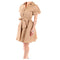 Abito Donna con manica a palloncino Beige YES ZEE- Francavilla Moda