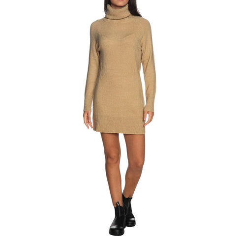 Abito Donna mini in maglia Beige Yes Zee- Francavilla Moda