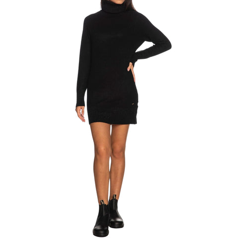 Abito Donna mini in maglia Nero Yes Zee- Francavilla Moda