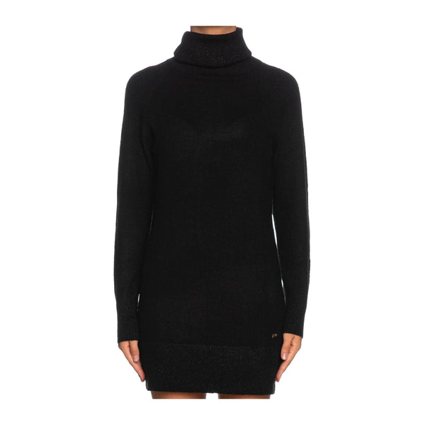Abito Donna mini in maglia Nero Yes Zee- Francavilla Moda