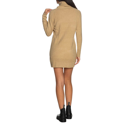 Abito Donna mini in maglia Beige Yes Zee- Francavilla Moda