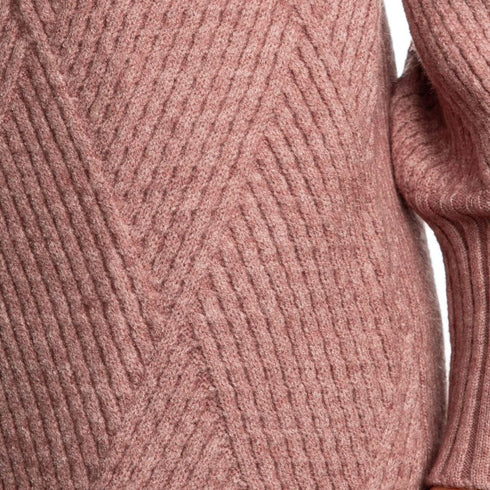 Yes Zee Abito corto Abito Donna modello dolcevita Rosa A23-YESZEEA049IM00-0441-XS - Francavilla Moda