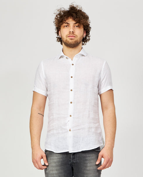 Camicia Uomo collo francese Bianco Yes Zee- Francavilla Moda