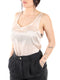 Canotta Donna effetto raso Cipria Yes Zee- Francavilla Moda