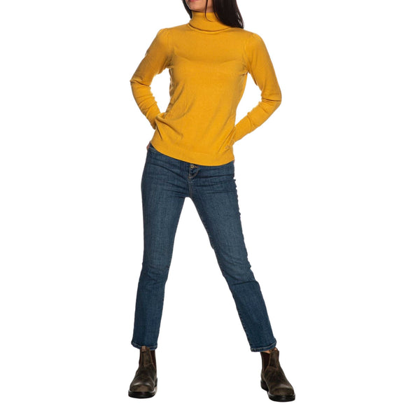 Dolcevita Donna basic a tinta unita Avorio Yes Zee- Francavilla Moda