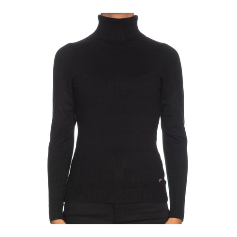Dolcevita Donna basic a tinta unita Nero Yes Zee- Francavilla Moda