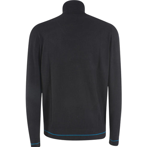 Yes Zee Pullover Dolcevita Uomo in tinta unita Nero A23-YESZEEM807ML00-0801-M - Francavilla Moda