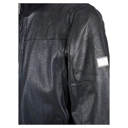 Giacca Uomo ecopelle Nero Yes Zee- Francavilla Moda