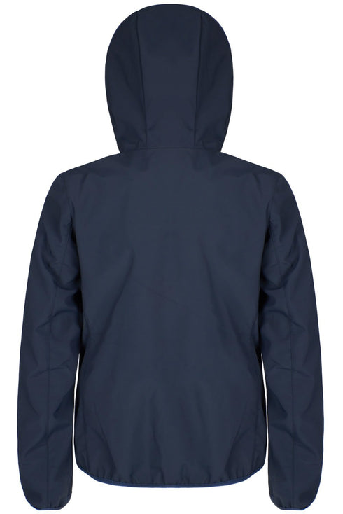 Giubbino Uomo J529QM00 in softshell con cappuccio Blu YES ZEE- Francavilla Moda
