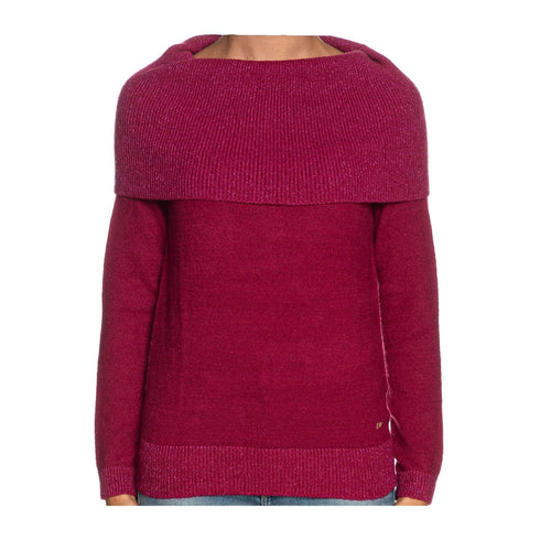 Maglia Donna con collo ad anello Fucsia Yes Zee- Francavilla Moda