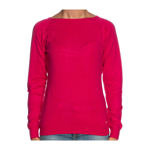 Maglia Donna con scollo a barca Fucsia Yes Zee- Francavilla Moda