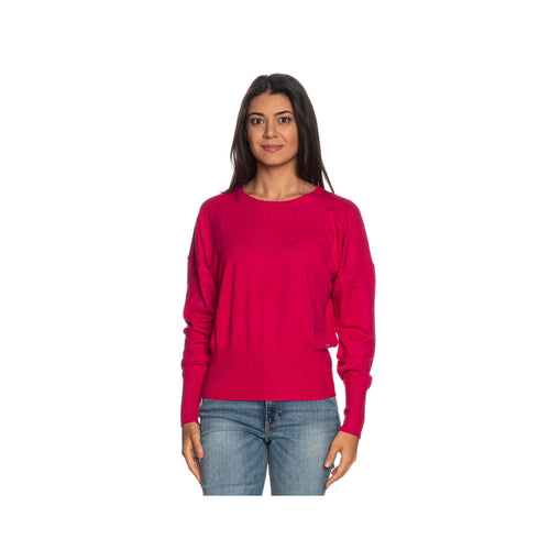 Maglia Donna girocollo con manica a kimono Fucsia Yes Zee- Francavilla Moda