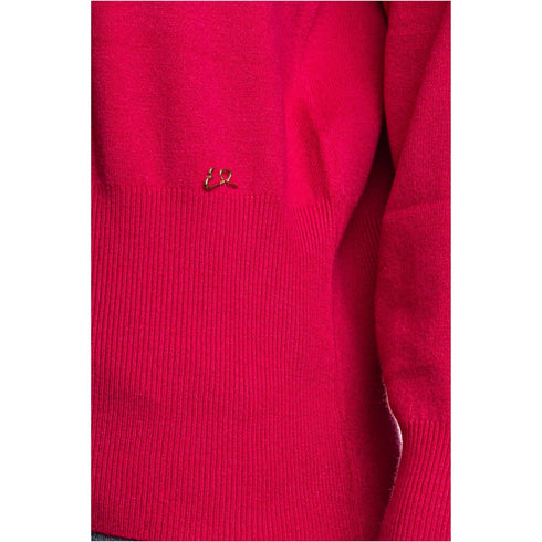 Maglia Donna girocollo con manica a kimono Fucsia Yes Zee- Francavilla Moda