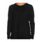 Yes Zee Maglia Maglia Donna over a girocollo Nero A23-YESZEEM052RU00-0801-S - Francavilla Moda