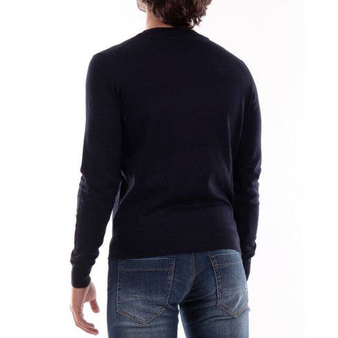 Maglia Uomo basic a girocollo Blu YES ZEE- Francavilla Moda