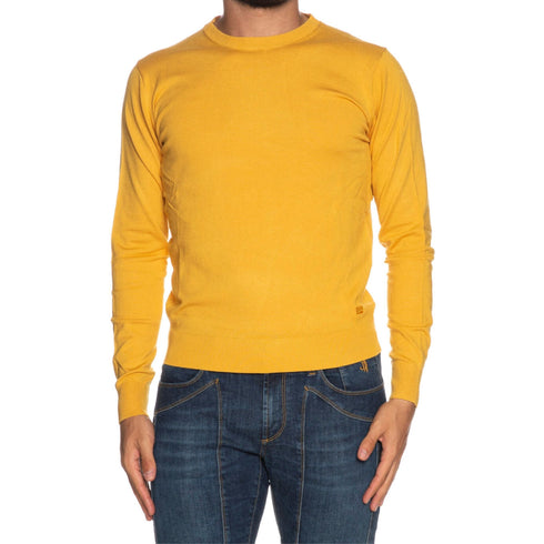 Maglia Uomo basic a girocollo Giallo YES ZEE- Francavilla Moda