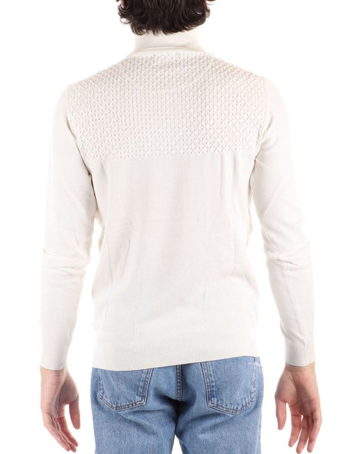 Maglione Uomo con collo alto Gesso YES ZEE- Francavilla Moda