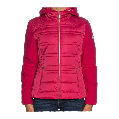 Piumino Donna corto effetto semilucido Fucsia Yes Zee- Francavilla Moda